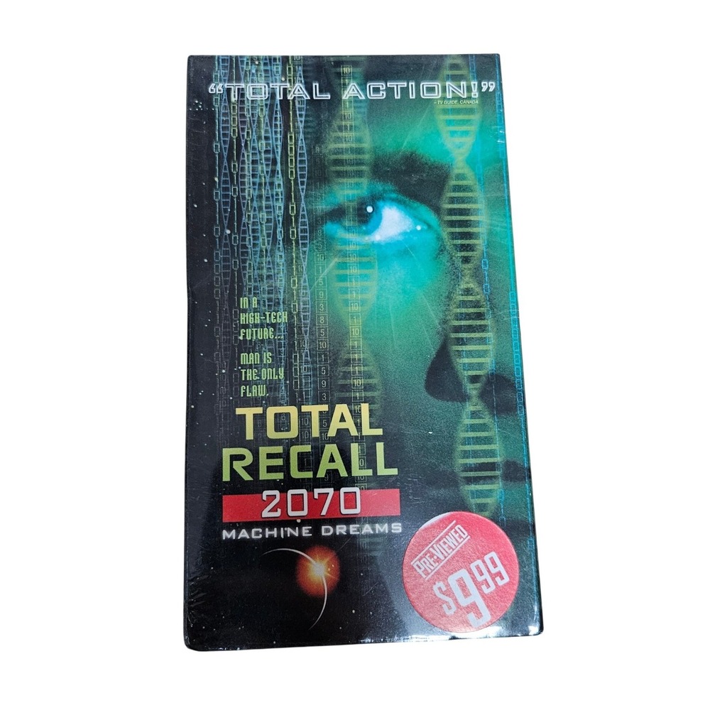 Total Recall 2070 Machine Dreams VHS 1999 Sci-Fi Movie Dimension Home Video R